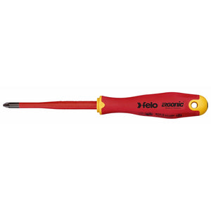 Felo 41729390 E-slim Insulated #2 x 100mm Slotted/Pozidriv Screwdriver