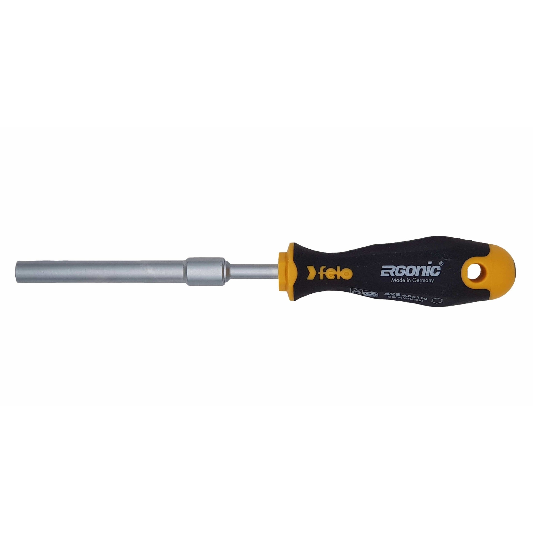 Felo 42806030 Ergonic M-TEC 6mm Nut Driver - Magnetic-Liger Tools