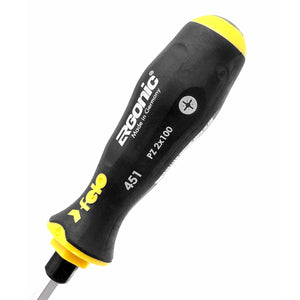 Felo 45120340 Ergonic with Striking Cap Pozidriv Screwdriver, PZ 2 x 100