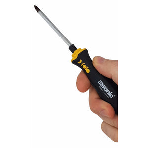 Felo 45210240 Ergonic #1 x 80mm Phillips Screwdriver - Hex Bolster and Striking Cap