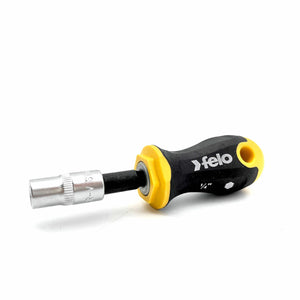 Felo 46902540 Ergonic Stubby Handle, 1/4" Bitholder