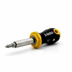 Felo 46902540 Ergonic Stubby Handle, 1/4" Bitholder