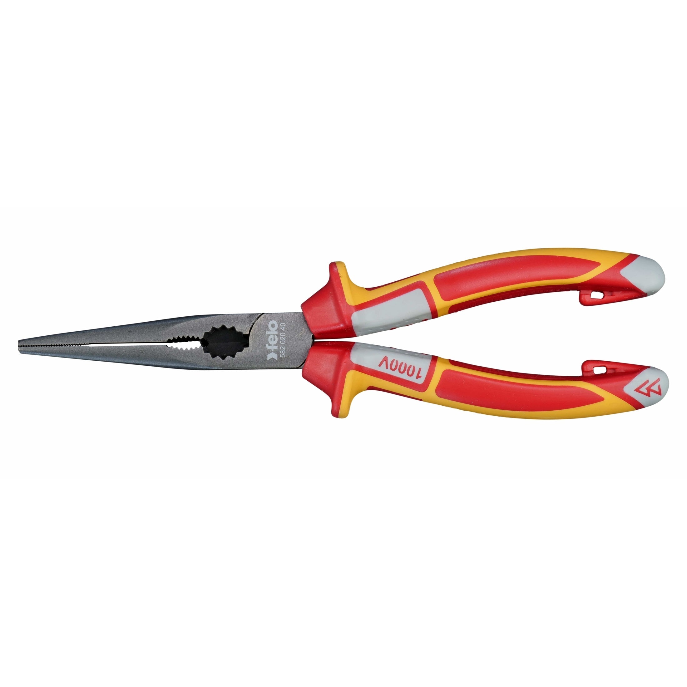 Felo 58202040 Long-nose pliers dielectric with cutter 205 mm-Liger Tools