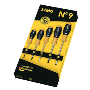 Felo 90095348 Screwdriver set SL/PH/SQ, 5pcs