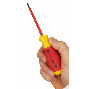 Felo 91304090 Screwdriver dielectric slotted SL4,0x0,8x100