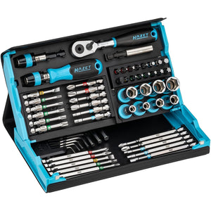 Hazet 2200SC-32 SmartCase Bit/Socket Set with Ratchet, 1/4" Drive, 59 Pieces