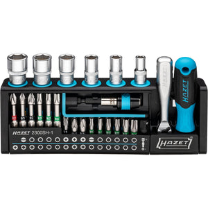 Hazet 2300SH-1 Smartholder 1/4" Socket/Bit Set, 39 Pieces
