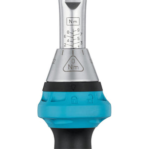 Hazet 5107-3CT Torque Wrench for 1/4" Hex Bits, 1 - 9 Nm, Reversible, 234 mm