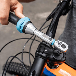 Hazet 5107-3CT Torque Wrench for 1/4" Hex Bits, 1 - 9 Nm, Reversible, 234 mm