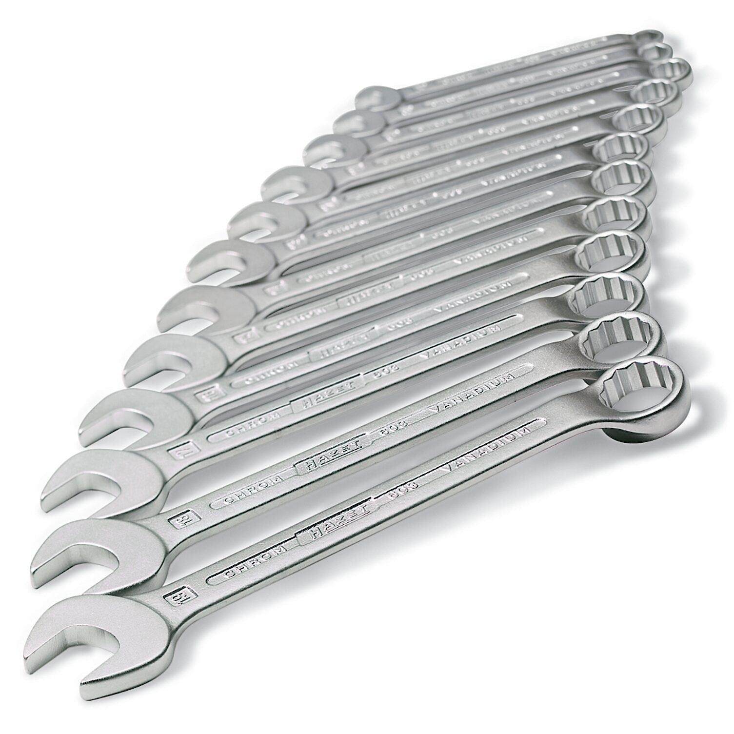 Hazet 603/17N 12 Point Combination Wrench Set 17 pc Metric-Liger Tools