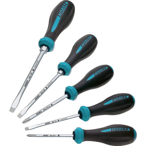 Hazet 802/5 5 Pc Hexanamic Premium Screwdriver Set - Slotted and Phillips