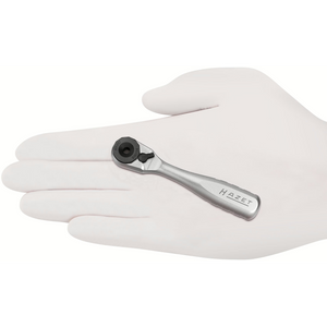 Hazet 863MB - 1⁄4″ Reversible Ratchet, Solid Steel