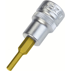 Hazet 8801A-1/8 - 1/8" Hex Titanium-Nitride Bit Socket 3/8"