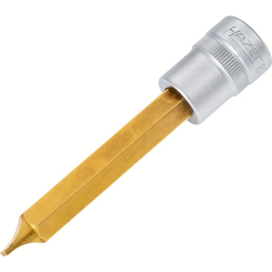 Hazet 8803-1.6X10 - 10mm Slotted Titanium-Nitride Socket 3/8"