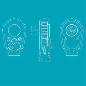 Hazet 8816P - 3⁄8″ Reversible Ratchet