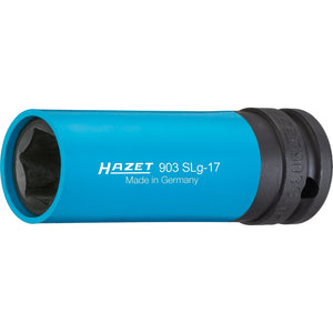 Hazet 903SLG-17 Impact Socket 6-point 17mm x 1/2" Lug Nut Impact Socket with Plastic Sleeve