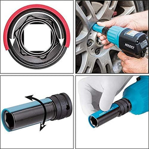 Hazet 903SLG-19 Impact socket 6-point 19mm x 1/2" Lug Nut Impact Socket with Plastic Sleeve