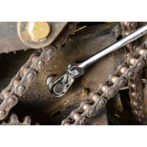 Hazet 916GL - 1⁄2″ Reversible Ratchet ∙ Long ∙ With Hinge Joint
