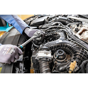 Hazet 916HPS - 1⁄2″ HiPer Fine-Tooth Reversible Ratchet ∙ Safety Locking