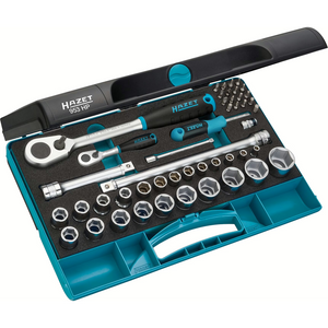 Hazet 953HP - 1/4" Drive Socket Wrench Set, 47 Pieces