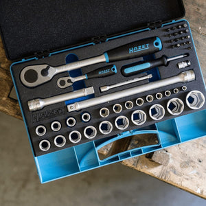 Hazet 953HP - 1/4" Drive Socket Wrench Set, 47 Pieces