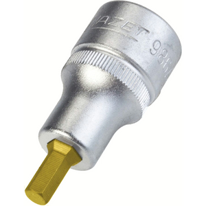 Hazet 986A-7/32 - 7/32" Hex Titanium-Nitride Bit Socket, 1/2" Drive