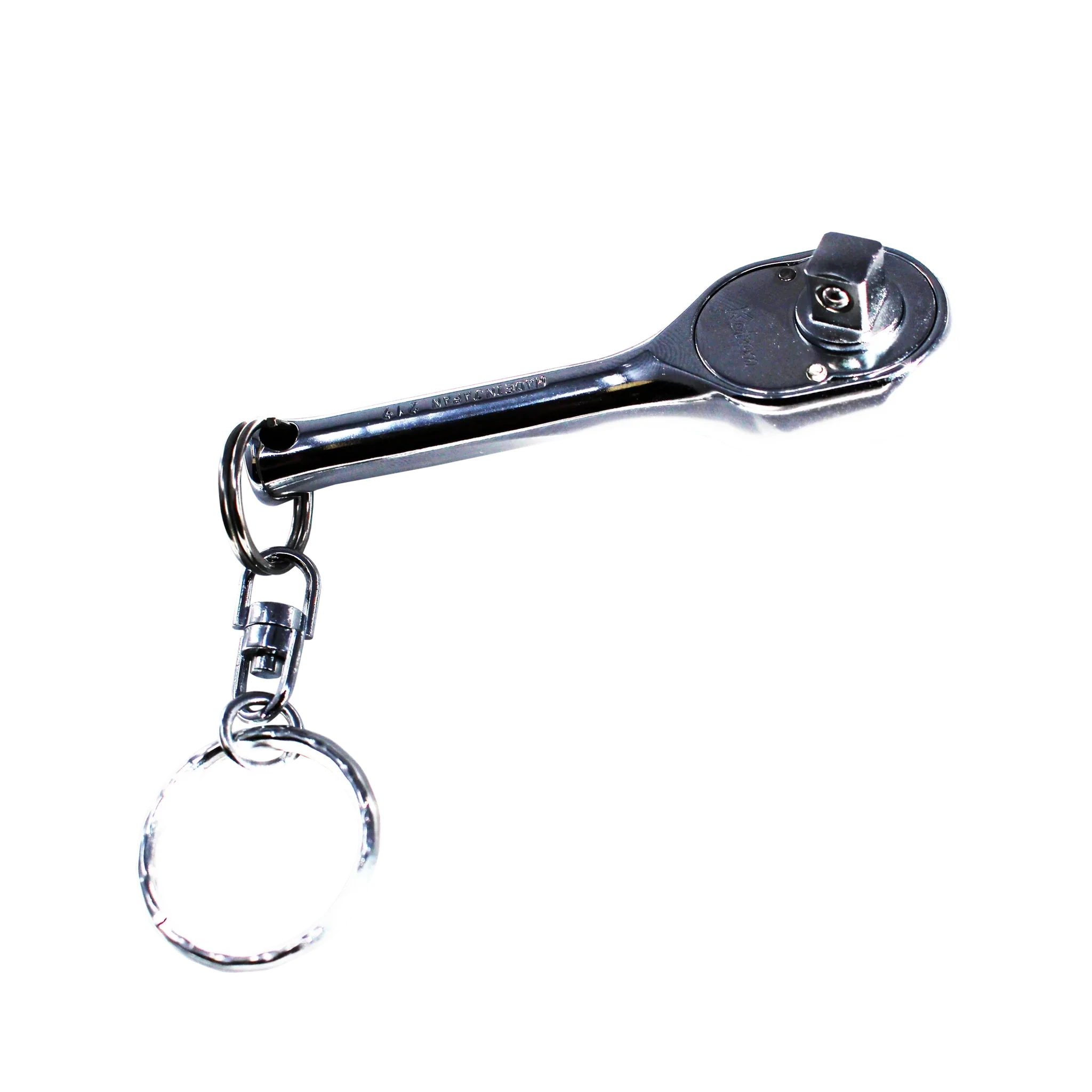 Koken 2753PSKR - 1/4" Sq Drive Ratchet Handle 20 teeth, Short with Key Ring