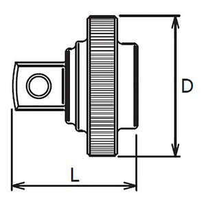 Koken 2756Z - 1/4" Sq Drive Quick Spinner 18mm Length - Z-series