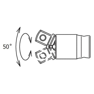 Koken 2771Z - 1/4" Sq Drive Universal Joint 30mm Length - Z-series