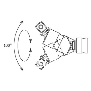 Koken 2772Z - 1/4" Sq Drive Universal Double Joint 46mm Length - Z-series