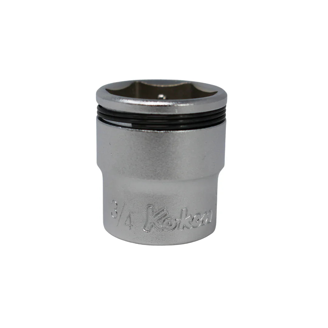 Koken 3450A-3/4 - 3/8" Sq Drive SAE Nut Grip Chrome Socket