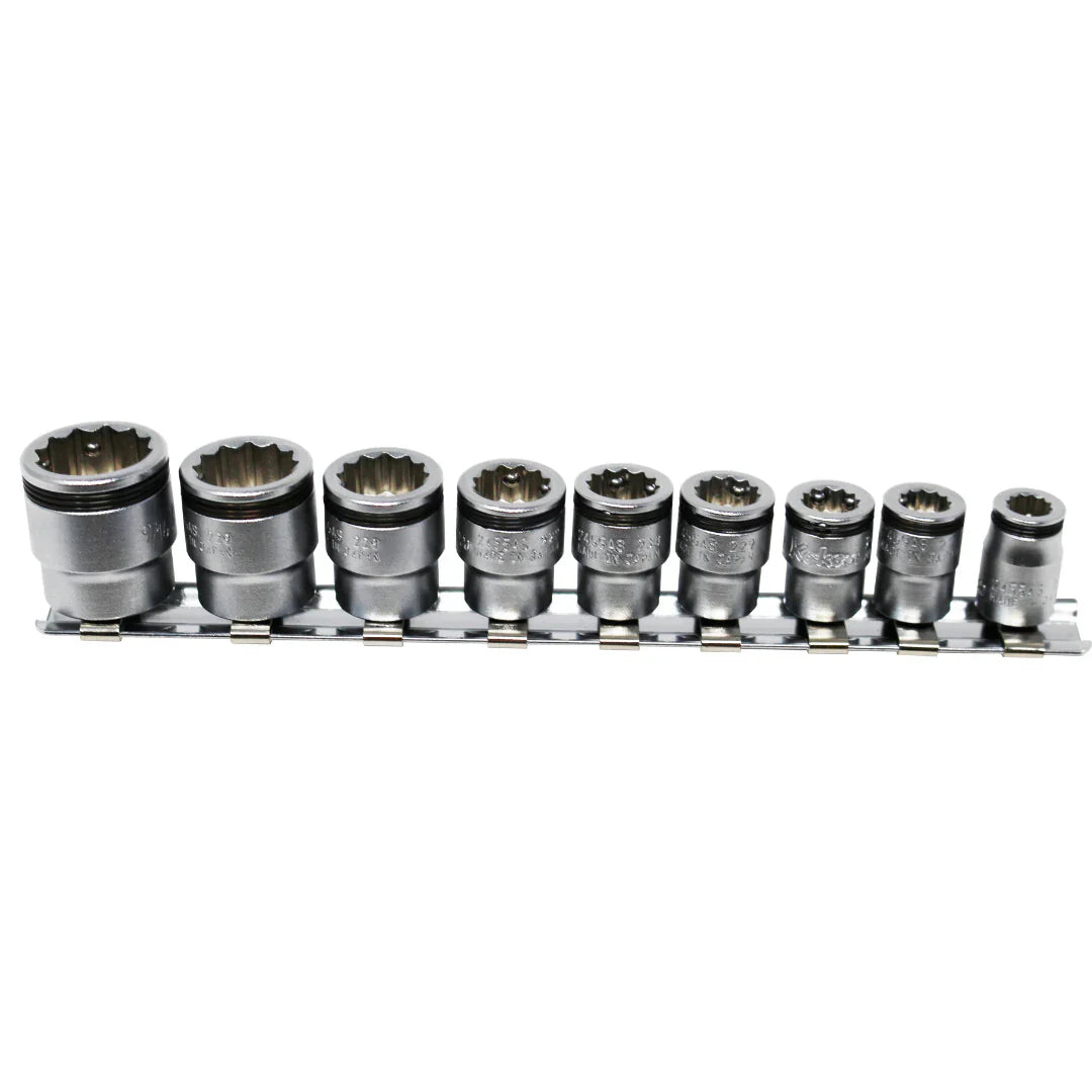 Koken RS2455AS/9 - 1/4 Sq Drive 12 point NUT GRIP Socket Set - 9 pieces