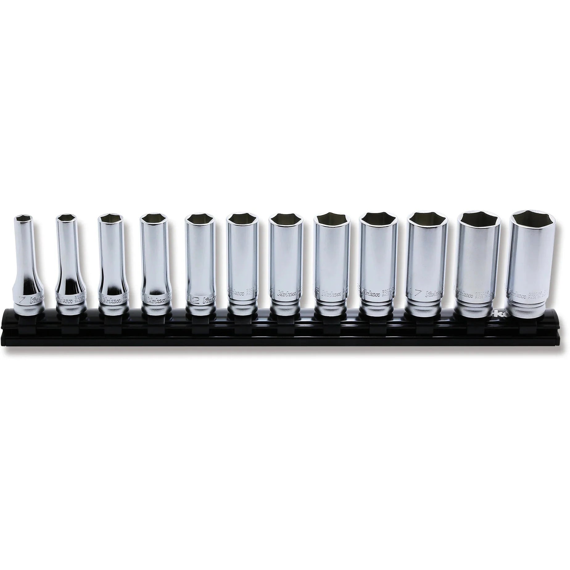 Koken RS3300MZ/12 - 3/8" Sq Drive Socket set 6 point 300mm Length Z-series - 12 pieces