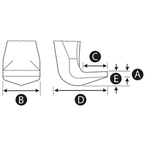 Kukko 1-90-P | Standard Jaws for 2-Jaw Universal Pullers (Pair, Reach 100 mm)-Liger Tools