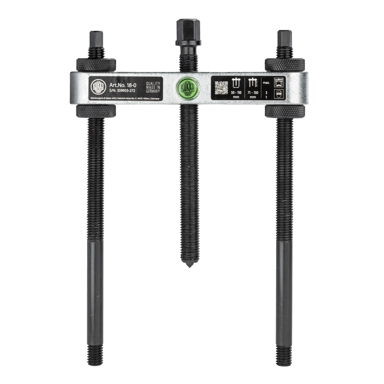 Kukko 18-0 | Puller, up to spread, 150 mm reach M10-Liger Tools