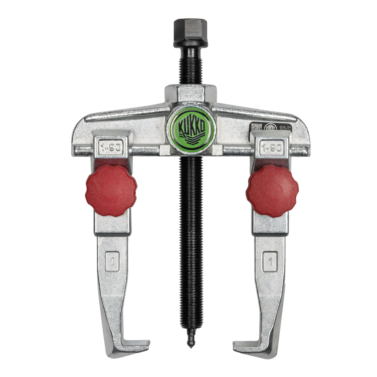 Kukko 20-1+ | 2-jaw universal puller with quick adjustment jaws, up to 90 mm spread, 100 mm reach-Liger Tools