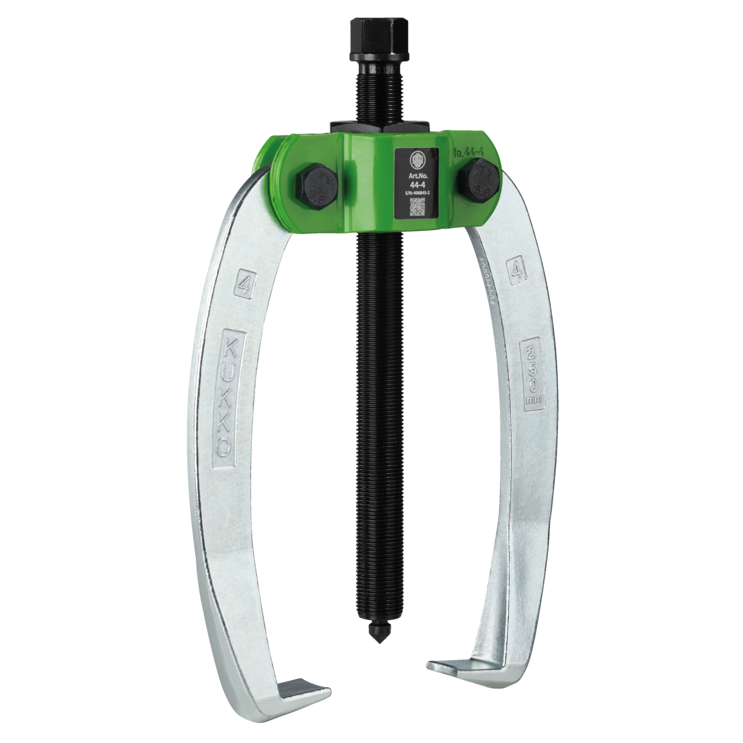 Kukko 44-4 | 2-Jaw Industrial Puller with Force-Amplifying, Self-Centering Jaws, up to 250 mm Spread, 200 mm Reach-Liger Tools