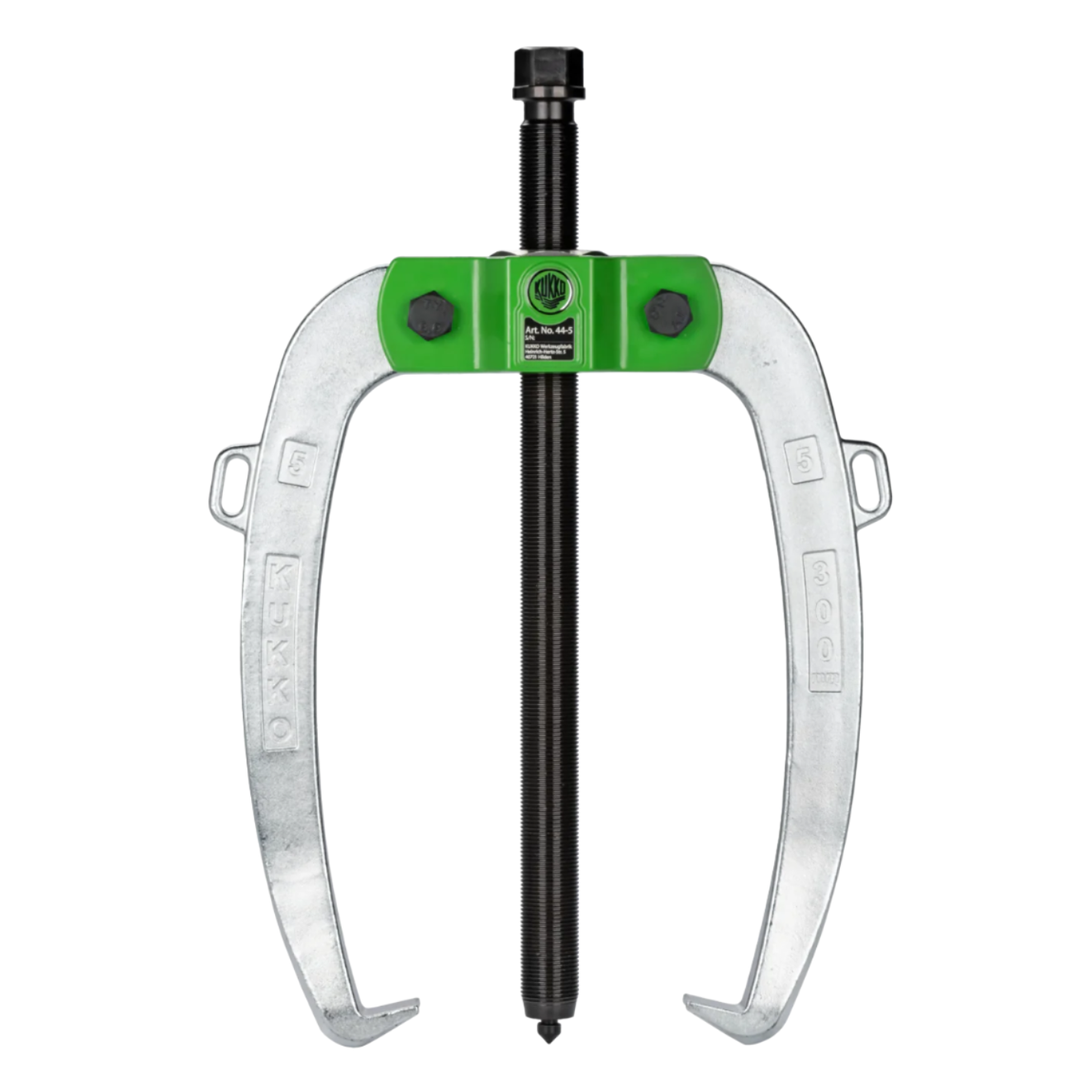 Kukko 44-5 | 2-Jaw Industrial Puller with Force-Amplifying, Self-Centering Jaws, up to 300 mm Spread, 250 mm Reach-Liger Tools