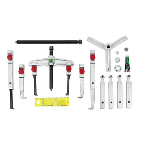 Kukko K-2030-20+S | 15-piece universal puller set (2-jaw and 3-jaw) with two different puller jaw types-Liger Tools