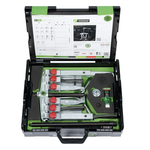Kukko K-2030-20+S+B | 16-Piece Universal Puller Set (2-Jaw & 3-Jaw) With Two Different Types of Puller Jaws and Hydraulic Spindle-Liger Tools