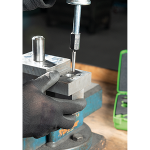 Kukko KS-22-01 | 10-piece sliding hammer set in set with thread adapters in various sizes-Liger Tools