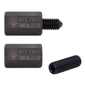 Kukko KS-22-01 | 10-piece sliding hammer set in set with thread adapters in various sizes-Liger Tools