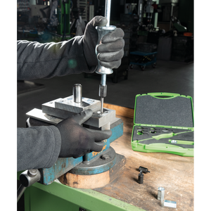 Kukko KS-22-01 | 10-piece sliding hammer set in set with thread adapters in various sizes-Liger Tools