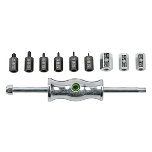 Kukko KS-22-01 | 10-piece sliding hammer set in set with thread adapters in various sizes-Liger Tools