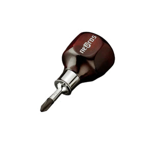 Nepros ND3PS-2 Wooden Stubby Screwdriver, Phillips, #2
