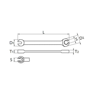 Nepros NMSZ-10 - Brake Pipe Wrench