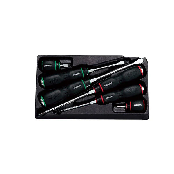 Nepros NTD106 Plastic Grip Screwdriver Set 6pcs.