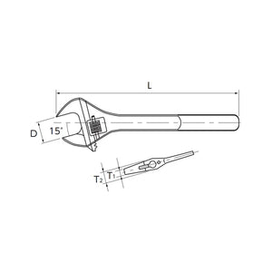 Nepros NWM-250 - Adjustable Wrench