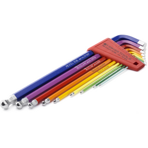 PB Swiss PB 212.LH-10 RB CN - RainBow Key, Long, Ball Point, L-Wrenches Set