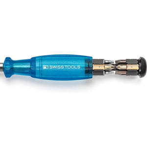 PB Swiss PB 6464.Blue - Insider Pocket Tool with Integrated Bit Magazine, 8 Precision Bits C6